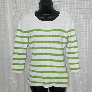 2/$25 or #/$30 Tommy Hilfiger Lightweight Cable Knit 3/4 Sleeve SzL